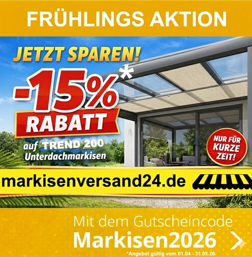 Unterglasmarkise Trend 200 Angebot
